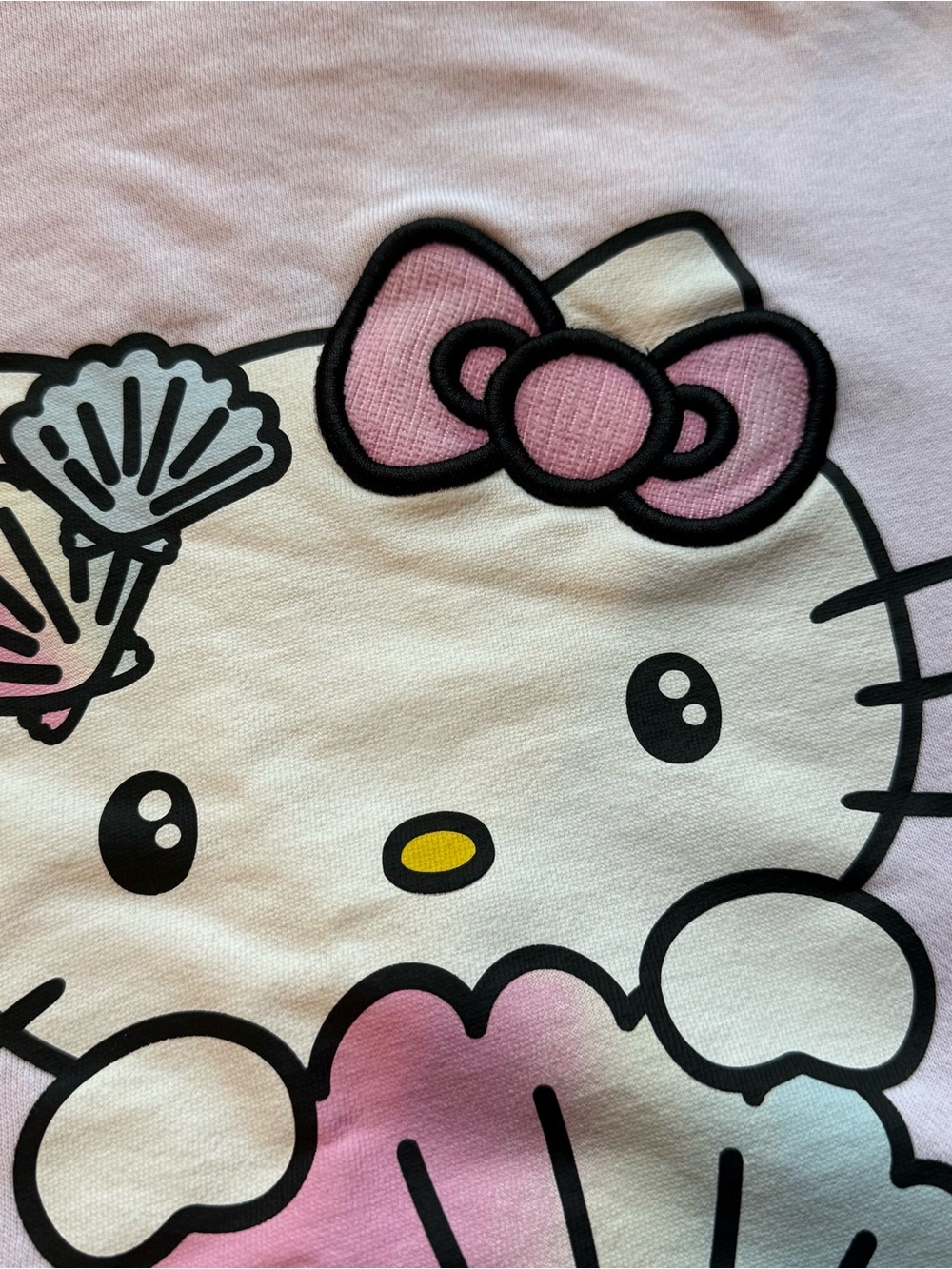 Hello Kitty Pale Pink Zip Hoodie with Embroidered Logo - Picture 4 of 6